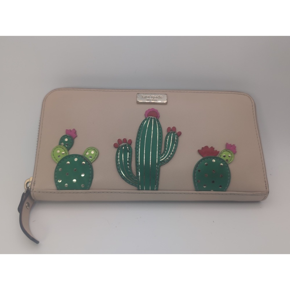 Kate Spade New Horizons Cactus Neda Zip Wallet Desert Scape